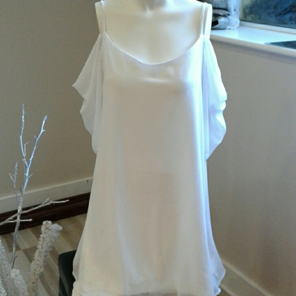 Dresses & Skirts - Cold shoulder White dress